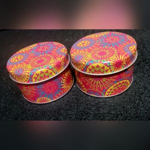Psychedelic citronella candles set of 2